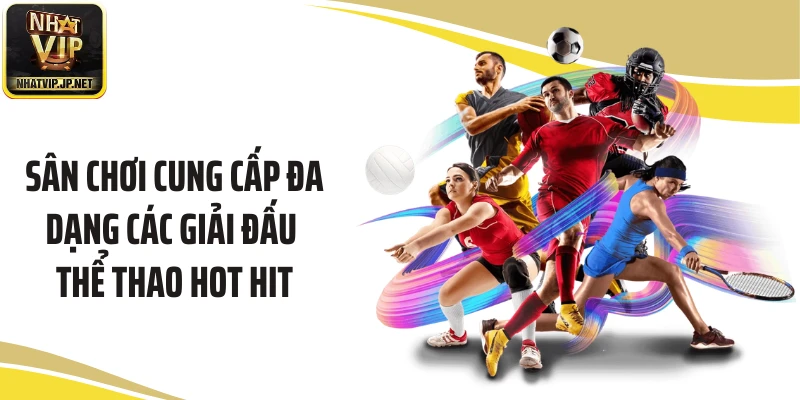Sân chơi cung cấp đa dạng các giải đấu thể thao hot hit